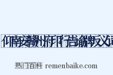 仰南安赣州府印行告谕牌反义词是什么意思的图片